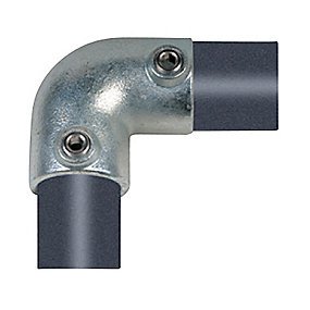 Altech Pipe Clamps bøjning 26,9 mm x 3/4''. 90 gr. Galvaniseret. Reol system