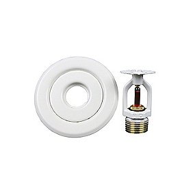 Rapidrop Pendent SSP sprinkler 1/2'' med 2-delt roset. 5mm bulb, K-80, 68gr. Hvid. Kasse a 25 stk