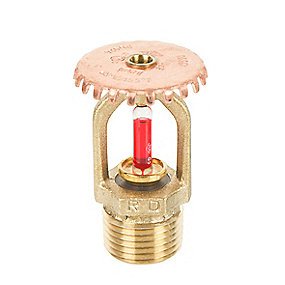 Rapidrop Upright SSU sprinkler 1/2'', 5mm bulb, K-80, 68gr. Messing. 25 stk. Kasse a 25 stk