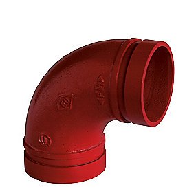 Atusa sprinkler bøjning DN25-1''-33,4mm, 90gr. red paint. Ej til fjernvarme, kun til sprinklersystemer.
