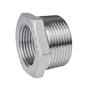 Nippelmuffe 1.1/2'' x 1 1/4''. Støbt. Rustfri AISI 316