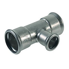 VSH XPress rustfri press t-stykke 28 - 18 - 28 mm M-bakke
