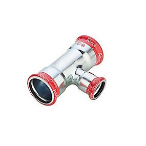 Altech FZ press t-stykke 22-15-22mm. Til varmesystemer. M-bakke