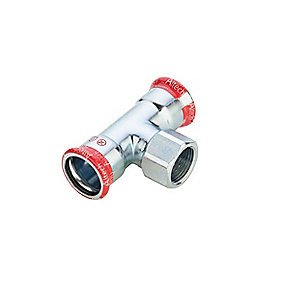 Altech FZ press t-stykke med muffe 35-1''-35mm. Til varmesystemer. M-bakke
