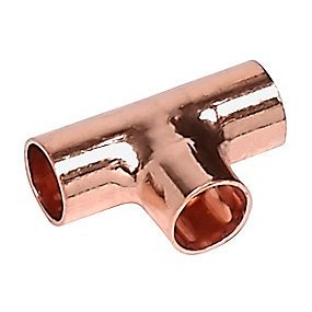 Altech lodde tee 18 - 15 - 18 mm. Med loddemuffer