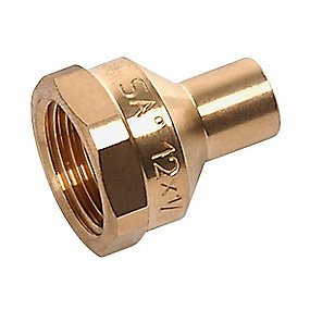 Altech lodde overgangsmuffe 1'' - 28 mm. Med en rørgevindmuffe og en glat ende