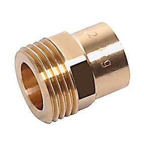 15mmX1/2 halvunion t/lodn. rødgods