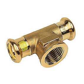 Sanha kobber Press t-stykke 18-1/2''-18mm til gas