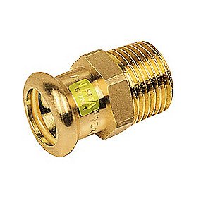 Sanha kobber Press overgang 22mm x 1/2'' med 1 muffe til gas