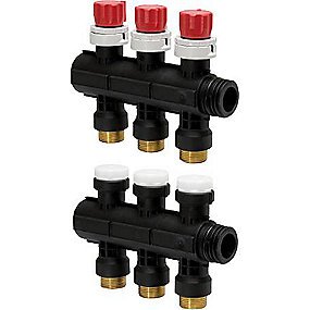 Uponor Pro 1 Eurokonus fordelerrør 3/4'' med 4 kreds