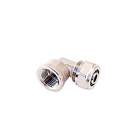 Altech alu kompressions vinkel 90° 1/2'' x 20 x 2,0 mm. Med 2 muffer
