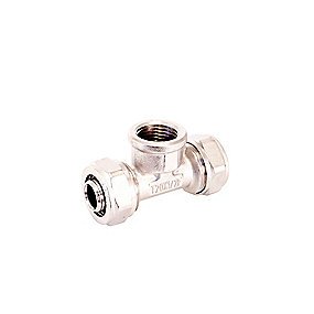 Altech alu kompressions tee 1/2'' x 16 x 2,0 mm. Med muffe