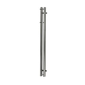 Alterna Vertical 2 håndklæderadiator 1400x120 mm. Med 4 kroge. Krom