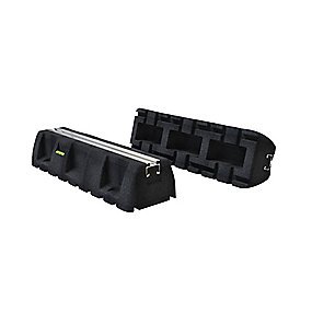 Altech 450 mm blok med.aluskinne 1 sæt, 2 stk med aluskinne, (LxBxH) 450x140x95