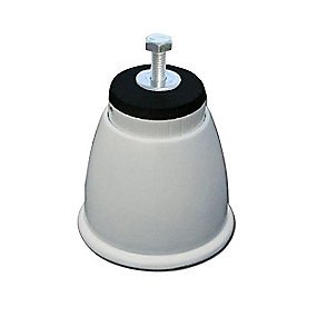 Altech 1000R justerbare fødder 1 sæt, 4 stk Justerbar plastfødder 100 - 140 mm, hvid