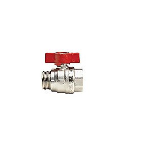 Altech kuglehane 3/8'' muffe/nippel. Byggelængde 53 mm