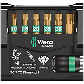 WERA Bit-Check 7 TX Diamond 1, 7 dele
