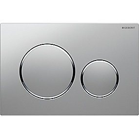 GEBERIT SIGMA20 betjeningsplade dobbeltskyl matforkromet