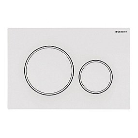 GEBERIT SIGMA20 betjeningsplade 246x164x12mm alpin-hvid