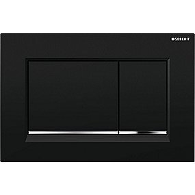 GEBERIT SIGMA30 betjeningsplade sort/krom/sort