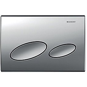 GEBERIT Kappa20 betjeningsplade, kunststof mat krom