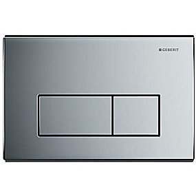 GEBERIT Kappa50 betjeningsplade blankforkromet metal