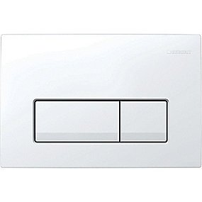GEBERIT betjeningsplade Delta50 246x164x26mm, tryktaste hvid
