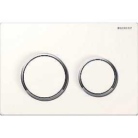 GEBERIT OMEGA20 betjeningsplade hvid/krom/hvid