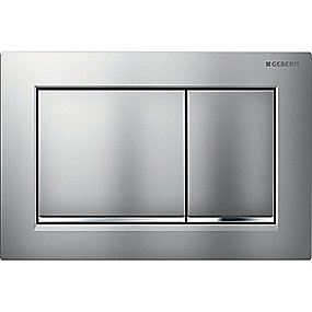 GEBERIT OMEGA30 betjeningsplade 212x142x10mm matkromed blank