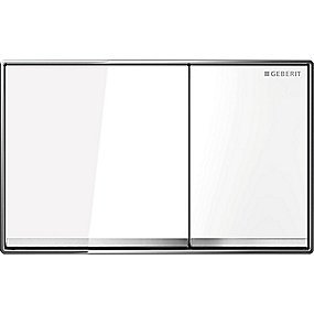 GEBERIT OMEGA60 betjeningsplade hvid glas