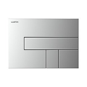 Laufen aw100 trykplade dobbeltskyl, krom