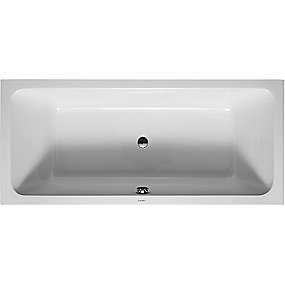 Duravit D-Code badekar, 1800x800 mm, centralt afløb