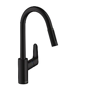 hansgrohe Focus køkkenarmatur 240 med udtrækstud Mat sort