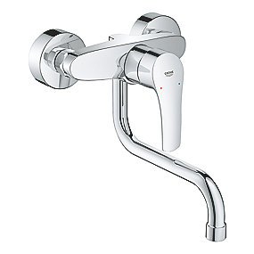 Grohe Eurosmart køkkenarmatur væg, krom