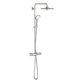 GROHE Euphoria 260 brusesystem 9,5L med CoolTouch termostat, Ø260mm hovedbruser, krom