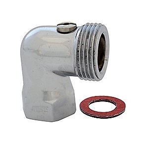 Gustavsberg Tilgangsstykke vinkel 3/4'' - 1/2'' N/M med afspærring