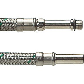 Neoperl Softpex tilslutningsslange 400 mm. M10 x 10 mm. Rustfri flet. Koldt & varmt vand. NEOFLEXSPX DN8