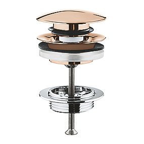 GROHE Bundventil 1 1/4'' Push up. Med overløb. Warm Sunset