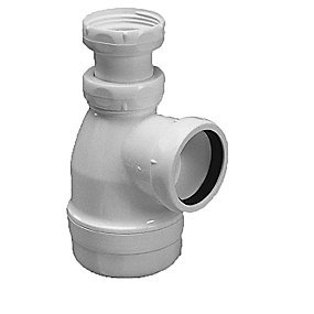 Alterna Primeo pungvandlås 1.1/4'' x 1.1/4'' x 32 mm, hvid plast