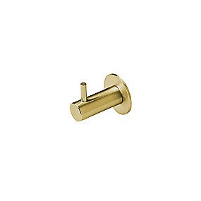 d line QTOO Klædekrog Ø14 x 36 mm med pind, PVD børstet messing