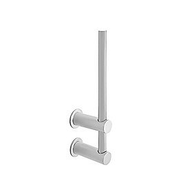 QTOO d line Uno toiletrulleholder extra - matbørstet