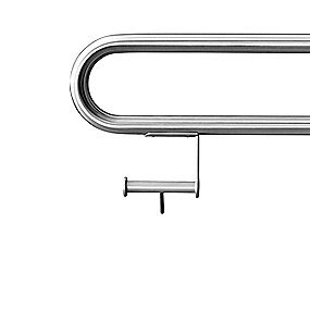d line QTOO Toiletpapirholder til foldbar toiletstøtte, med pind, Rustfri stål