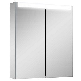 Alterna Luxor Spejlskab 60cm med 2 låger & LED Lys