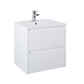 Alterna Luxor Vaskeskab 60 cm Uden vask, Mat hvid